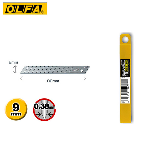 OLFA  ASB-10  小型美工刀片(10片裝) / 盒 