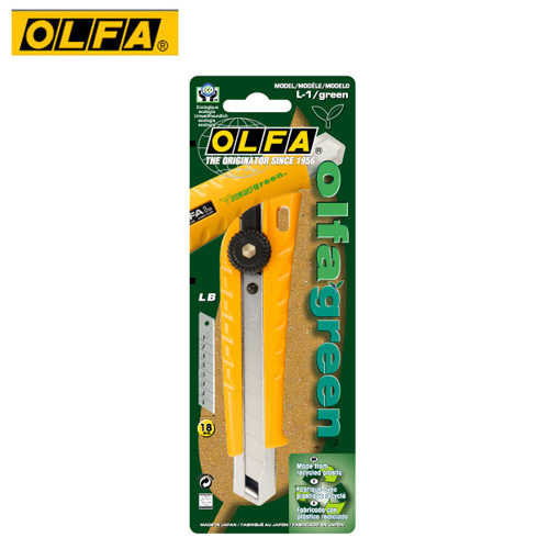 OLFA   L-1/green  大型環保材質握把美工刀 / 支