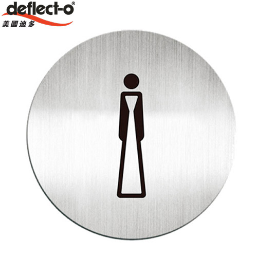 迪多deflect-o 610510C 女生洗手間-鋁質圓形貼牌 / 個