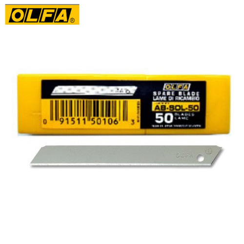 OLFA  AB-SOL-50  無折痕小型美工刀片(50片裝)  / 盒