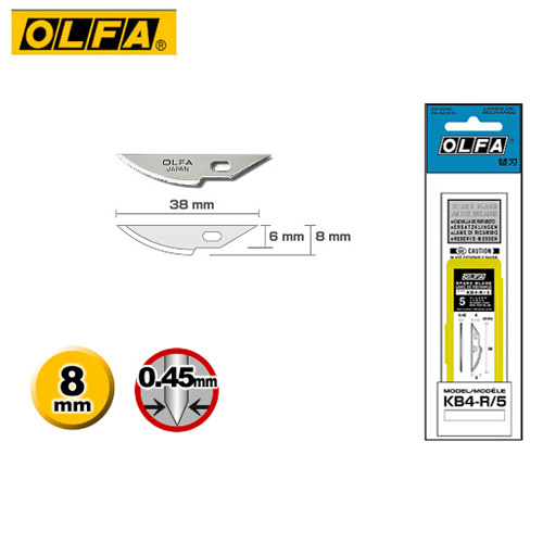 OLFA   KB4-R/5   專業用筆刀刀片 (5片入) / 包