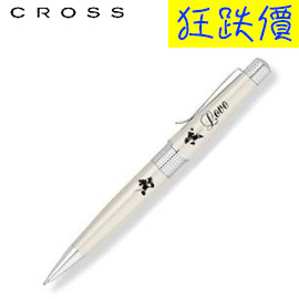 狂跌價【CROSS】迪士尼系列 AT0492D-2 珍珠白琺瑯原子筆 /支