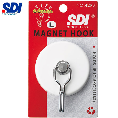 SDI手牌  4293C  超強強力磁鐵掛勾(大) 直徑60mm /  個