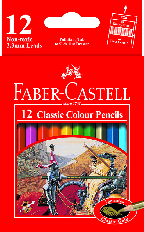 Faber-Castell 輝柏 115851 油性彩色鉛筆 (短型) 12色入 / 盒 