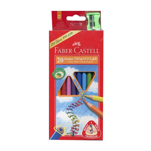 Faber-Castell 輝柏 16-116538-20 大三角彩色鉛筆20色入 / 盒
