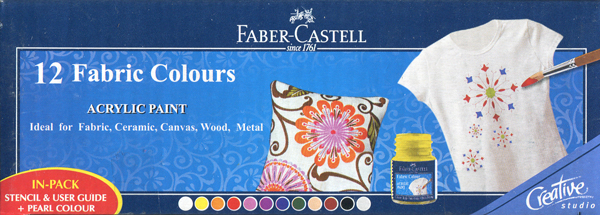 Faber-Castell 輝柏 1410507 畫布彩繪顏料12色入 / 盒