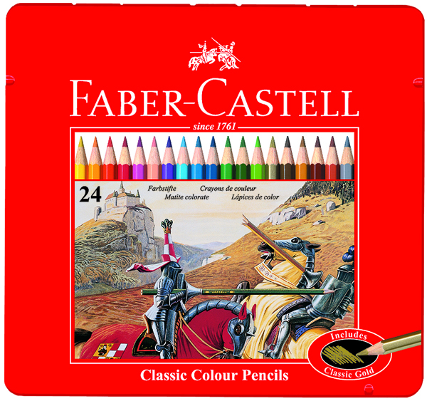 Faber-Castell 輝柏 115845 油性彩色鉛筆 (鐵盒裝) 24色入 / 盒