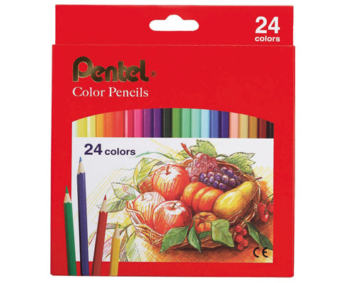 Pentel 飛龍 CB8-24T 色鉛筆24色 / 盒