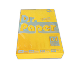 Dr.paper進口80gsm A4多功能色紙-深黃500入/包(A4#201)
