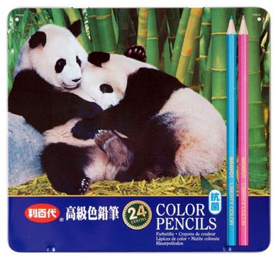 利百代 CC-046 貓熊抗菌色鉛筆24色 / 盒