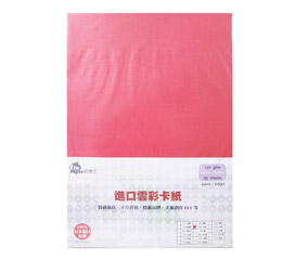 Dr.paper130gsm多功能進口雲彩卡紙A4(大紅)25入/包(C208)