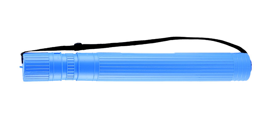  LIFE 徠福 NO.2369 塑膠伸縮圖管附背帶(大64-100X8cm)-藍、灰、黑三色 / 支