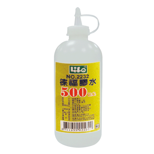  LIFE 徠福 NO.2232 膠水( 500c.c.) / 瓶