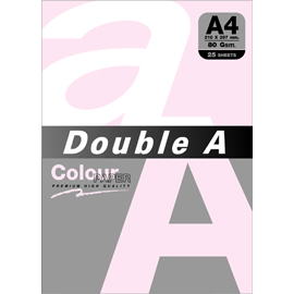 Double A 80gsm A4粉紅/25張 DACP11006