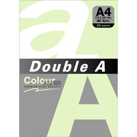 Double A 80gsm A4粉綠/25張 DACP11007