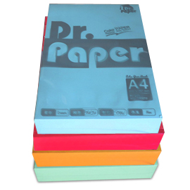 Dr.Paper A4 80gsm多功能色紙-5色(深色系) 500入/包