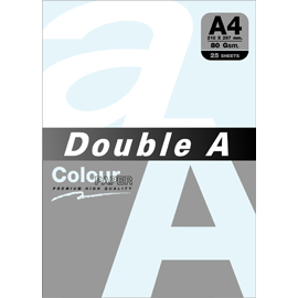 Double A 80gsm A4粉藍/25張 DACP11005