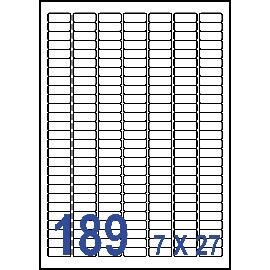 裕德3合1電腦標籤189格圓角 20張/包 US4344