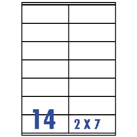 裕德3合1電腦標籤14格直角 20張/包 US4452