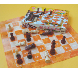 雷鳥 LT-2027 原木西洋棋 / 盒