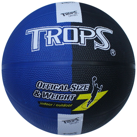 巨人 TROPS 40172B 雙色黑藍刻字籃球  /  個