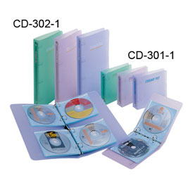 【雙鶖】CD-302-1 果凍色四孔CD保存夾 /本