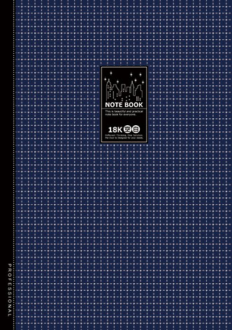 博崴 AO3067 18K透明藍膠皮筆記-空白(176*250) -6本入 / 包