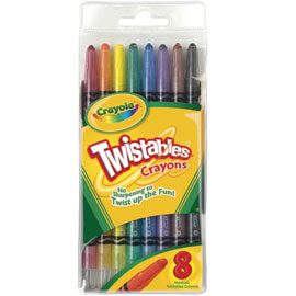 【雙鶖】52-7408 Crayola 可優蠟8色可旋轉蠟筆 /包