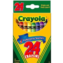 【雙鶖】52-3024 Crayola 可優蠟24色蠟筆 / 盒
