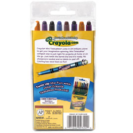 【雙鶖】52-9724 Crayola 可優蠟24色可旋轉蠟筆 /包