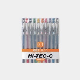 PILOT 百樂 LH-20C3-S10 超細鋼珠筆<10色組>  /  組