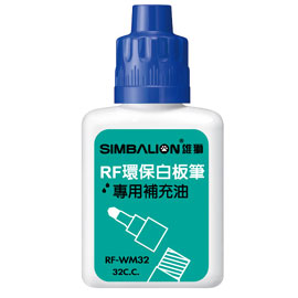 【雄獅】RF-WM32 白板筆補充液塑瓶 藍色/瓶