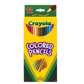 【雙鶖】68-4012 Crayola 可優蠟12色彩色鉛筆 /盒