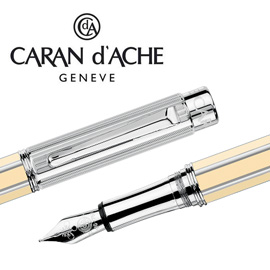 CARAN d'ACHE 瑞士卡達 VARIUS 維樂斯中國漆鋼筆(象牙白)銀-EF / 支