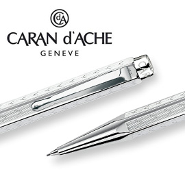 CARAN d'ACHE 瑞士卡達 ECRIDOR 艾可朵V型麥紋自動鉛筆 0.7 (鈀金) / 支