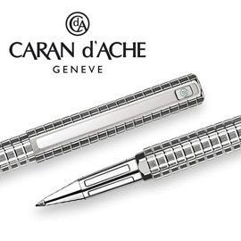 CARAN d'ACHE 瑞士卡達  HEXAGONAL 海克森鋼珠筆(銀鍍銠)  / 支