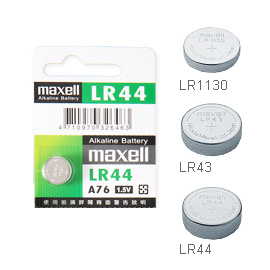 Maxell  水銀電池 LR1130 , LR43 , LR44  1顆 / 卡