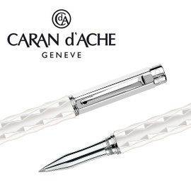 CARAN d'ACHE 瑞士卡達 VARIUS 維樂斯陶瓷鋼珠筆(白) / 支
