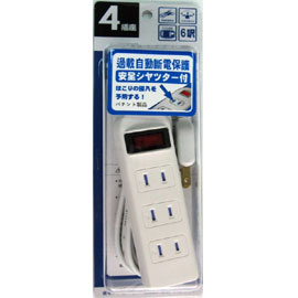 【明家】SP-422 4孔(3+1)延長線6呎/ 條