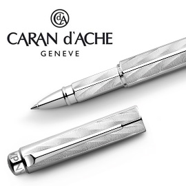CARAN d'ACHE 瑞士卡達 RNX.316 不銹鋼菱紋鋼珠筆 / 支