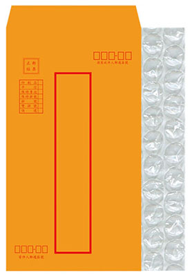 博崴 N1412 大12K氣泡紅框中式信封 -10個入 / 包