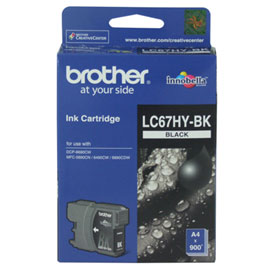BROTHER 黑色墨水匣 LC-67HYBK /盒