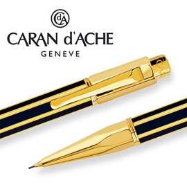 CARAN d'ACHE 瑞士卡達 VARIUS 維樂斯中國漆自動鉛筆(黑)金 0.7 / 支