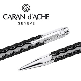 CARAN d'ACHE 瑞士卡達 VARIUS 維樂斯陶瓷原子筆(黑) / 支