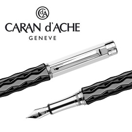 CARAN d'ACHE 瑞士卡達 VARIUS 維樂斯陶瓷鋼筆(黑)-F / 支