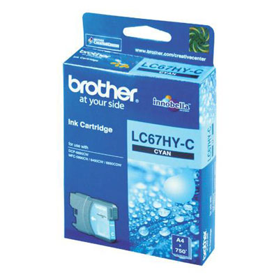 BROTHER 彩色墨水匣 藍色 LC-67HYC /盒