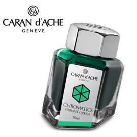 CARAN d'ACHE 瑞士卡達 Chromatics 色彩墨水. 鮮明綠 / 瓶