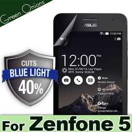 yardiX代理【美國Green Onions 抗藍光保護貼--ASUS 華碩 ZenFone 5 (A500CG)款】過濾43%藍光螢幕保護膜 有效阻隔43%有害藍光 硬度5H