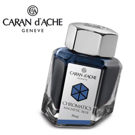 CARAN d'ACHE 瑞士卡達 Chromatics 色彩墨水. 磁性藍 / 瓶