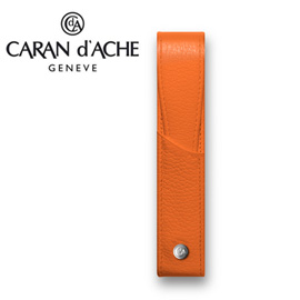 CARAN d'ACHE 瑞士卡達 LEMAN 利曼系列 小牛皮筆套. 橙(1)